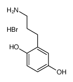 2-(3-aminopropyl)benzene-1,4-diol,hydrobromide Structure
