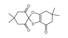 4',4',6,6-tetramethyl-6,7-dihydro-2'H,6'H-spiro[1,3-benzoxathiol-2,1'-cyclohexan]-2',4,6'(5H)-trion结构式