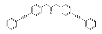 1,3-bis[4-(2-phenylethynyl)phenyl]propan-2-one结构式