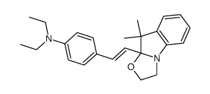 4-[2-(9,9-dimethyl-2,3-dihydro-9H-oxazolo[3,2-a]indol-9a-yl)-vinyl]-N,N-diethyl-aniline Structure