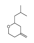 tetrahydro-4-methylene-2-(2-methylpropyl)-2H-pyran Structure