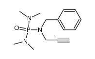 N-benzyl N-propargylbis-dimethylphosphoramide Structure