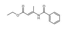 ethyl 3-benzamidocrotonate结构式