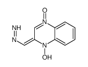 (1-hydroxy-4-oxidoquinoxalin-4-ium-2-ylidene)methyldiazene结构式