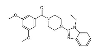Piperazine, 1-(3,5-dimethoxybenzoyl)-4-(1-ethyl-1H-benzimidazol-2-yl)- (9CI) picture