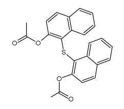 bis-(2-acetoxy-[1]naphthyl)-sulfide Structure