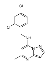 (2,4-dichloro-benzyl)-(5-methyl-pyrazolo[1,5-a]pyrimidin-7-yl)-amine结构式