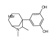 5-(6,7-dimethyl-7-azabicyclo[3.2.1]octan-5-yl)benzene-1,3-diol,hydrobromide Structure