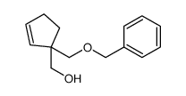 [1-(phenylmethoxymethyl)cyclopent-2-en-1-yl]methanol Structure