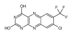 8-chloro-7-(trifluoromethyl)-1H-benzo[g]pteridine-2,4-dione Structure