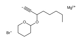 magnesium,2-oct-1-yn-3-yloxyoxane,bromide Structure