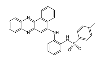 N-(2-benzo[a]phenazin-5-ylamino-phenyl)-toluene-4-sulfonamide结构式