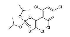 Phosphoric acid (Z)-2-bromo-2-chloro-1-(2,4,6-trichloro-phenyl)-vinyl ester diisopropyl ester结构式