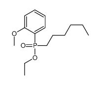 1-[ethoxy(hexyl)phosphoryl]-2-methoxybenzene Structure