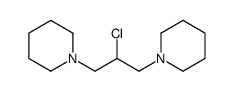 1-(2-chloro-3-piperidin-1-ylpropyl)piperidine Structure