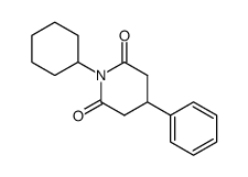 1-cyclohexyl-4-phenyl-piperidine-2,6-dione结构式