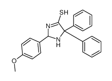 2-(4-methoxyphenyl)-5,5-diphenylimidazolidine-4-thione Structure