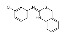 N-(3-chlorophenyl)-4H-3,1-benzothiazin-2-amine结构式