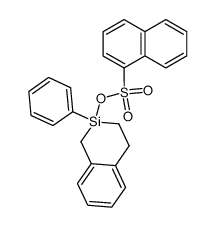 naphthalene-1-sulfonic acid 2-phenyl-1,2,3,4-tetrahydro-benzo[c]silin-2-yl ester Structure