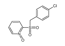 2-[(4-chlorophenyl)methylsulfonyl]-1-oxidopyridin-1-ium结构式