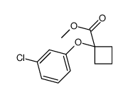 methyl 1-(3-chlorophenoxy)cyclobutane-1-carboxylate Structure