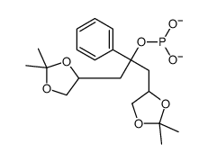 [1,3-bis(2,2-dimethyl-1,3-dioxolan-4-yl)-2-phenylpropan-2-yl] phosphite结构式