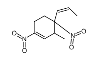 3-methyl-1,4-dinitro-4-prop-1-enylcyclohexene结构式