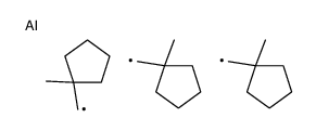 tris[(1-methylcyclopentyl)methyl]alumane Structure