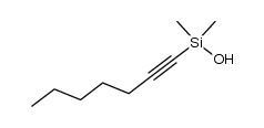 dimethyl-(1-heptynyl)silanol结构式