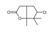 5-chloro-6,6,6a-trimethyl-3,3a,4,5-tetrahydrocyclopenta[b]furan-2-one结构式