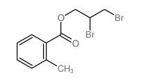 2,3-dibromopropyl 2-methylbenzoate structure
