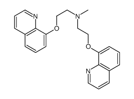 N-methyl-2-quinolin-8-yloxy-N-(2-quinolin-8-yloxyethyl)ethanamine结构式