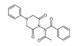 N-acetyl-N-(2,6-dioxo-4-phenylpiperazin-1-yl)benzamide结构式