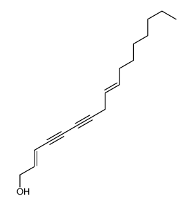 heptadeca-2,9-dien-4,6-diyn-1-ol结构式