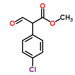 BENZENEACETIC ACID, 4-CHLORO-.ALPHA.-FORMYL-, METHYL ESTER结构式