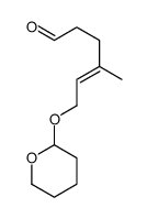 4-methyl-6-(oxan-2-yloxy)hex-4-enal结构式