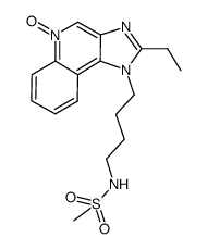 1-{4-[(methylsulfonyl)-amino]-butyl}-2-ethyl-1H-imidazo[4,5-c]quinolin-5N-oxide结构式