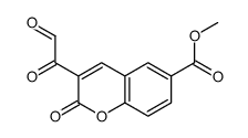 methyl 3-oxaldehydoyl-2-oxochromene-6-carboxylate Structure