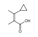 3-cyclopropyl-2-methylbut-2-enoic acid Structure