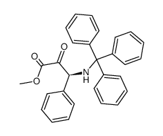 (S)-methyl 2-oxo-3-phenyl-3-(tritylamino)propanoate结构式