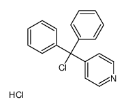 4-[chloro(diphenyl)methyl]pyridine,hydrochloride结构式