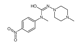 1-methyl-3-(4-methylpiperazin-1-yl)-1-(4-nitrophenyl)urea Structure