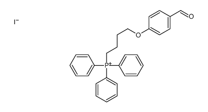 4-(4-formylphenoxy)butyl-triphenylphosphanium,iodide Structure