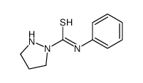 N-phenylpyrazolidine-1-carbothioamide结构式