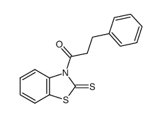 N-(phenylpropionyl)benzothiazoline-2-thione结构式
