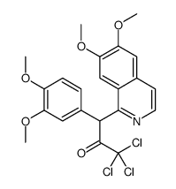 3-(6,7-Dimethoxyisoquinolin-1-yl)-3-(3,4-dimethoxyphenyl)-1,1,1-trichloro-2-propanone structure