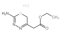 ethyl 2-(2-amino-6H-1,3,4-thiadiazin-5-yl)acetate结构式