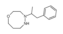 4-(1-phenylpropan-2-yl)-1,4,5-oxadiazocane结构式