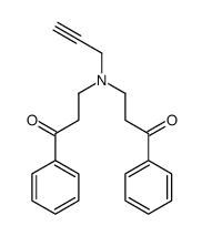 3-[(3-oxo-3-phenylpropyl)-prop-2-ynylamino]-1-phenylpropan-1-one Structure