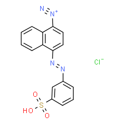 4-[(3-sulphophenyl)azo]naphthalene-1-diazonium chloride结构式